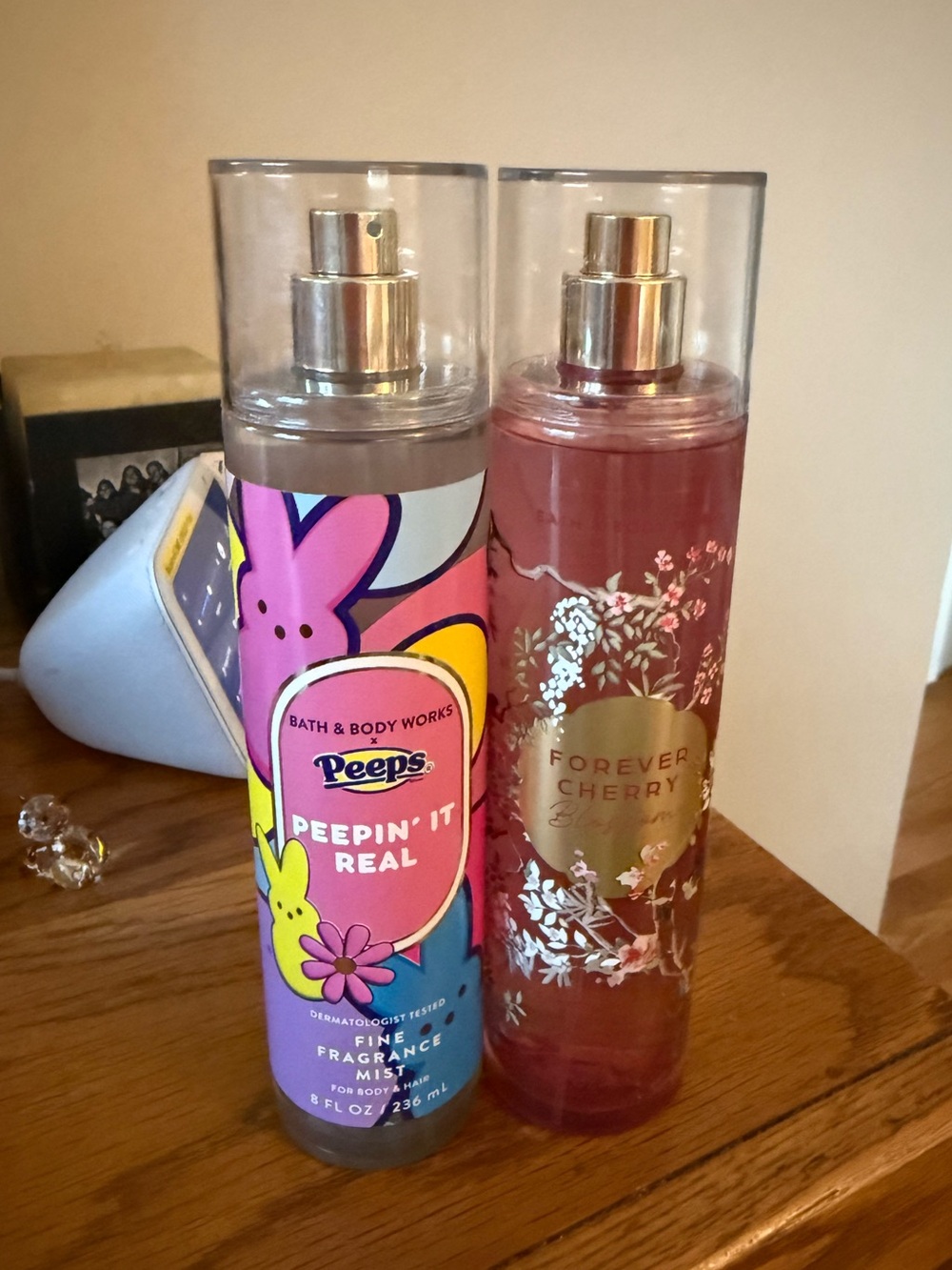 New BBW Peepin' It Real & Forever Cherry Blossom Fine Fragrance Mists